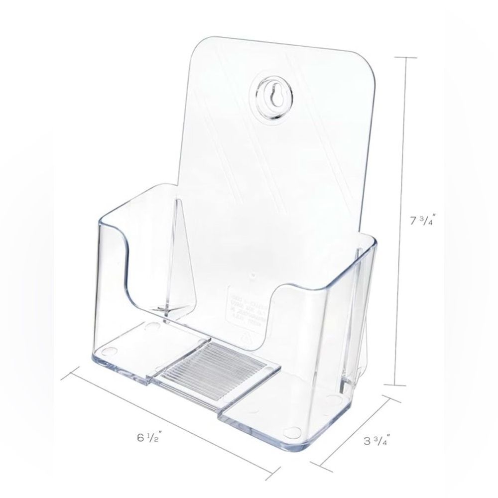 Clear deflecto # 74901 DocuHolder for Countertop or Wall Mount Use